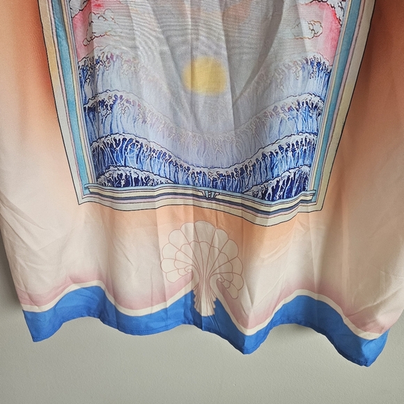 DHGATE Casablanca Vacation Button Down Short Sleeve Top NWT - Picture 10 of 13